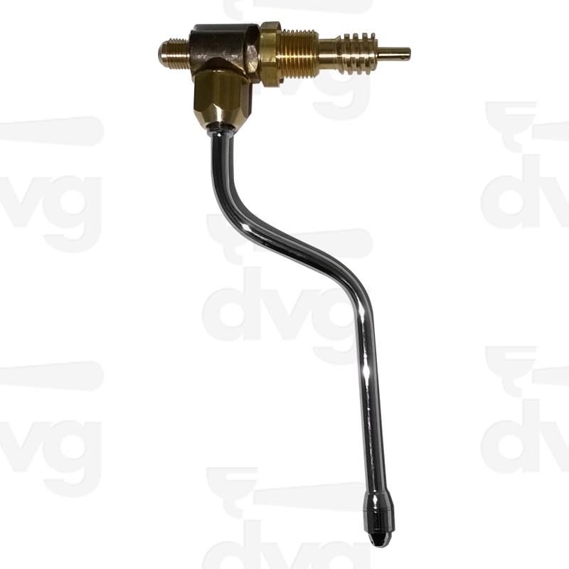 RUBINETTO COMPLETO TUBO VAPORE CROMATO - PASSO LUNGO 2MM