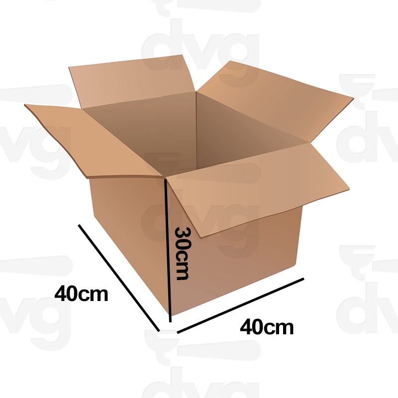 SCATOLA DI CARTONE 400X400X300 PESO 0,763g NEUTRA