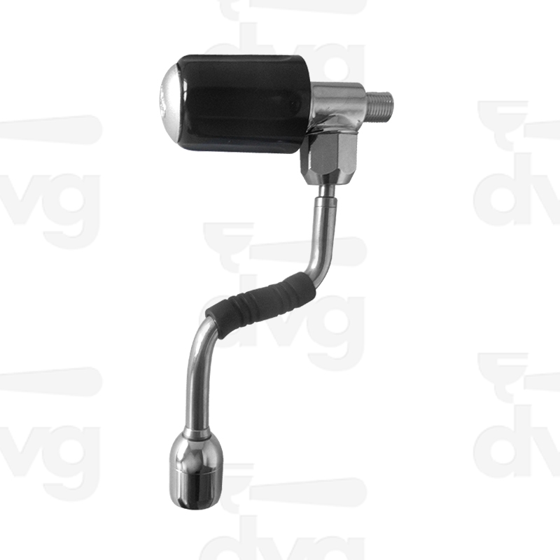 RUBINETTO K2 COMPLETO LANCIA ACQUA INOX - FRANGIACQUA CROMATO, VOLANTINO COMPACT, TAPPO CROMATO