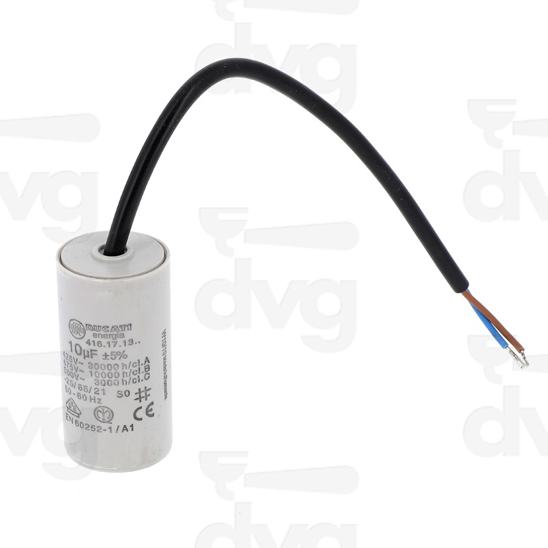 CONDENSATORE 10UF 450V CON CAVI - TIPO VECCHIO