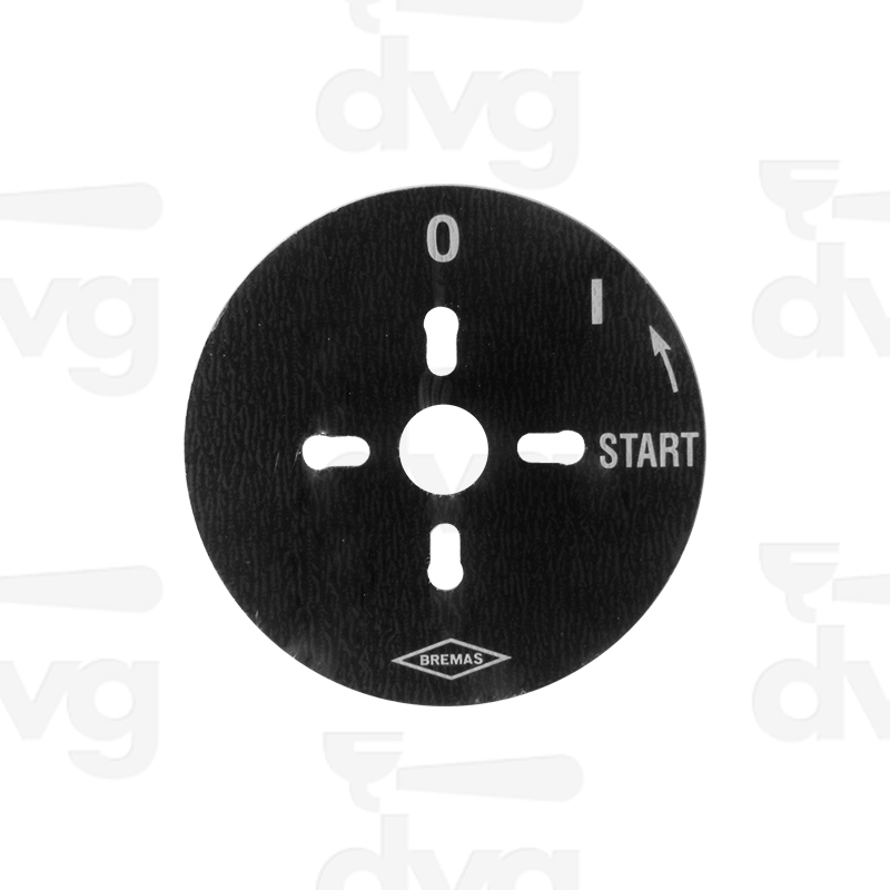 TARGA INTERRUTTORE ROT. 0-1-START (PER AUTOMATICO)