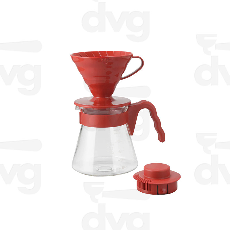 COFFEE DRIPPER V60 ROSSO SET VCSD-02R - HARIO 