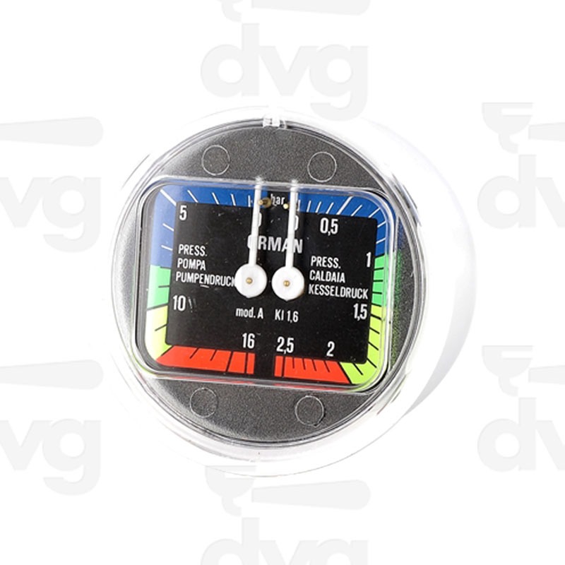 MANOMETRO CALDAIA POMPA D.63MM 0-2,5/0-16 BAR