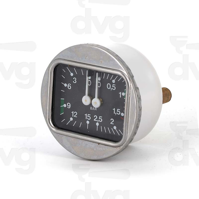 MANOMETRO CALDAIA POMPA D.63MM 0-2,5/0-15 BAR