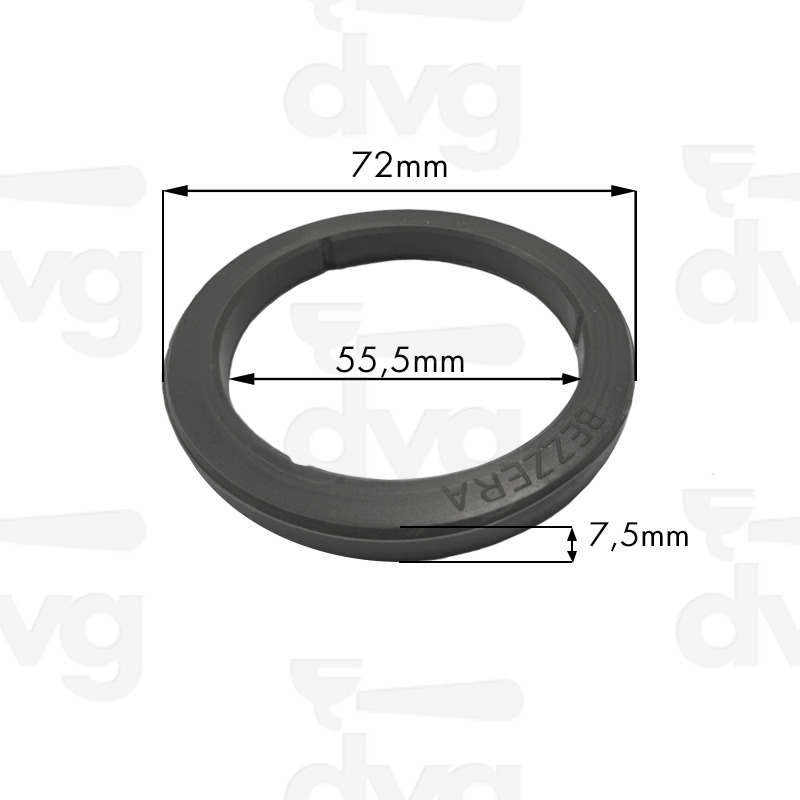 SOTTOCOPPA 72X55,5XH.7,5MM PIANA SILICONE PER MACCHINE CON GRUPPO A LEVA