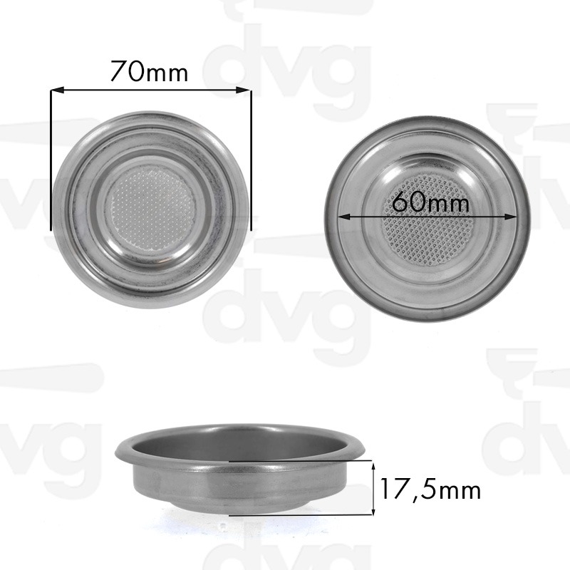 FILTRO PER CIALDA MONODOSE ADATTO A PORTAFILTRO FAEMA E COMPATIBILI H.17,5