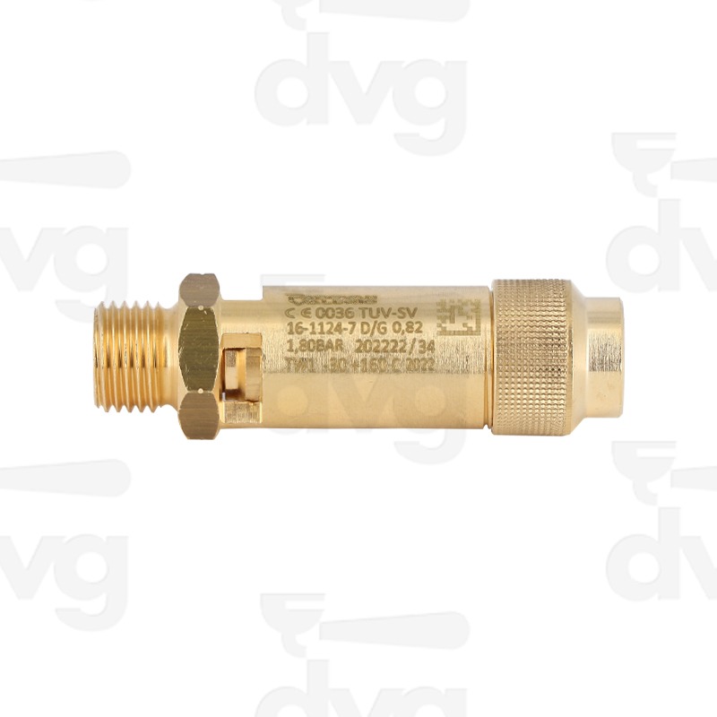 VALVOLA SICUREZZA 1/4'' 1,8 BAR, Do 7 mm, MOD. TW1 CERTIFICATA