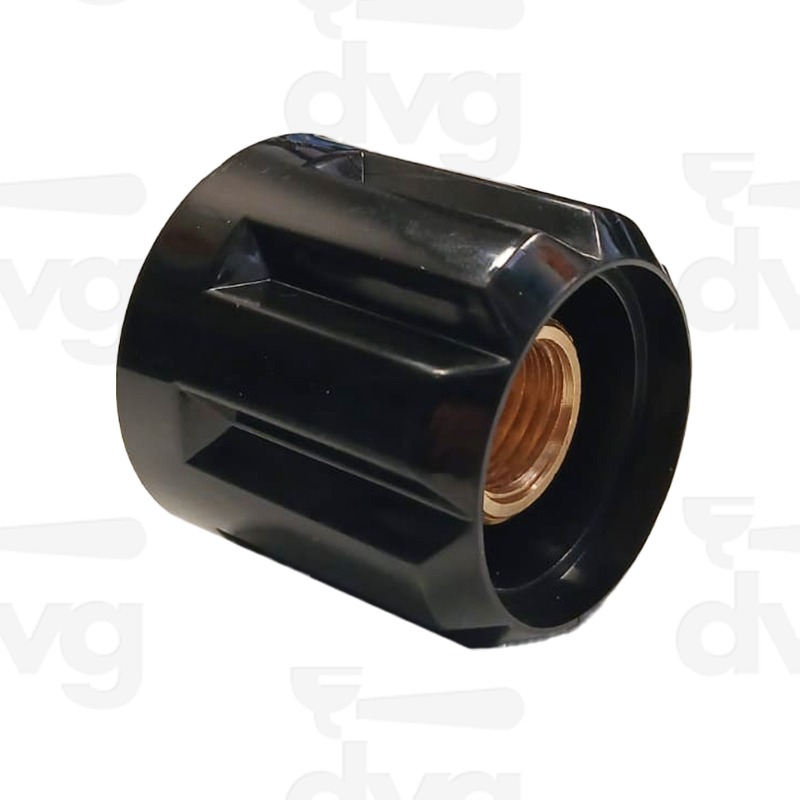 VOLANTINO RUBINETTO NO STOP S/TAPPO PASSO CORTO 1 MM NERO