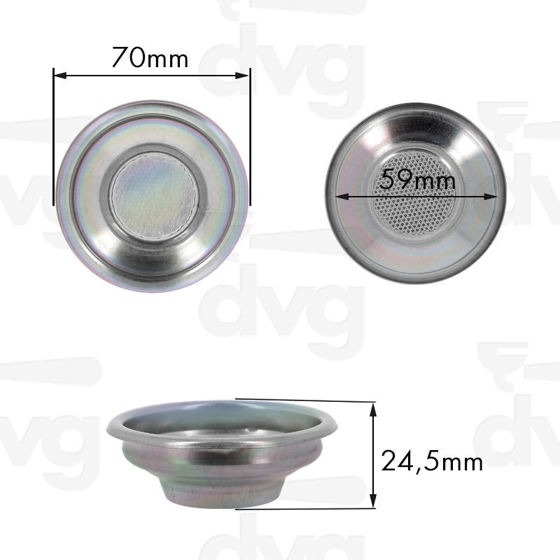 FILTRO FAEMA 1TZ 7G. H.24,5 CON MICROFORI - NANOTECH