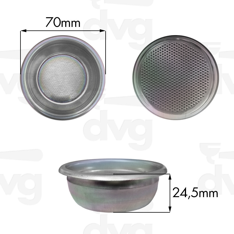 FILTRO FAEMA 2TZ 14G. H.24,5 CON MICROFORI E CANALINO ESTERNO - NANOTECH