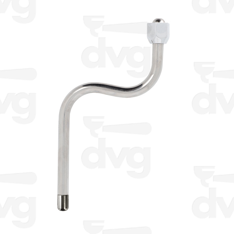 LANCIA VAPORE INOX D.12 DADO CROMATO LUCIDATO, SPRUZZATORE INOX 4 FORI D.1,5MM, FREDDA