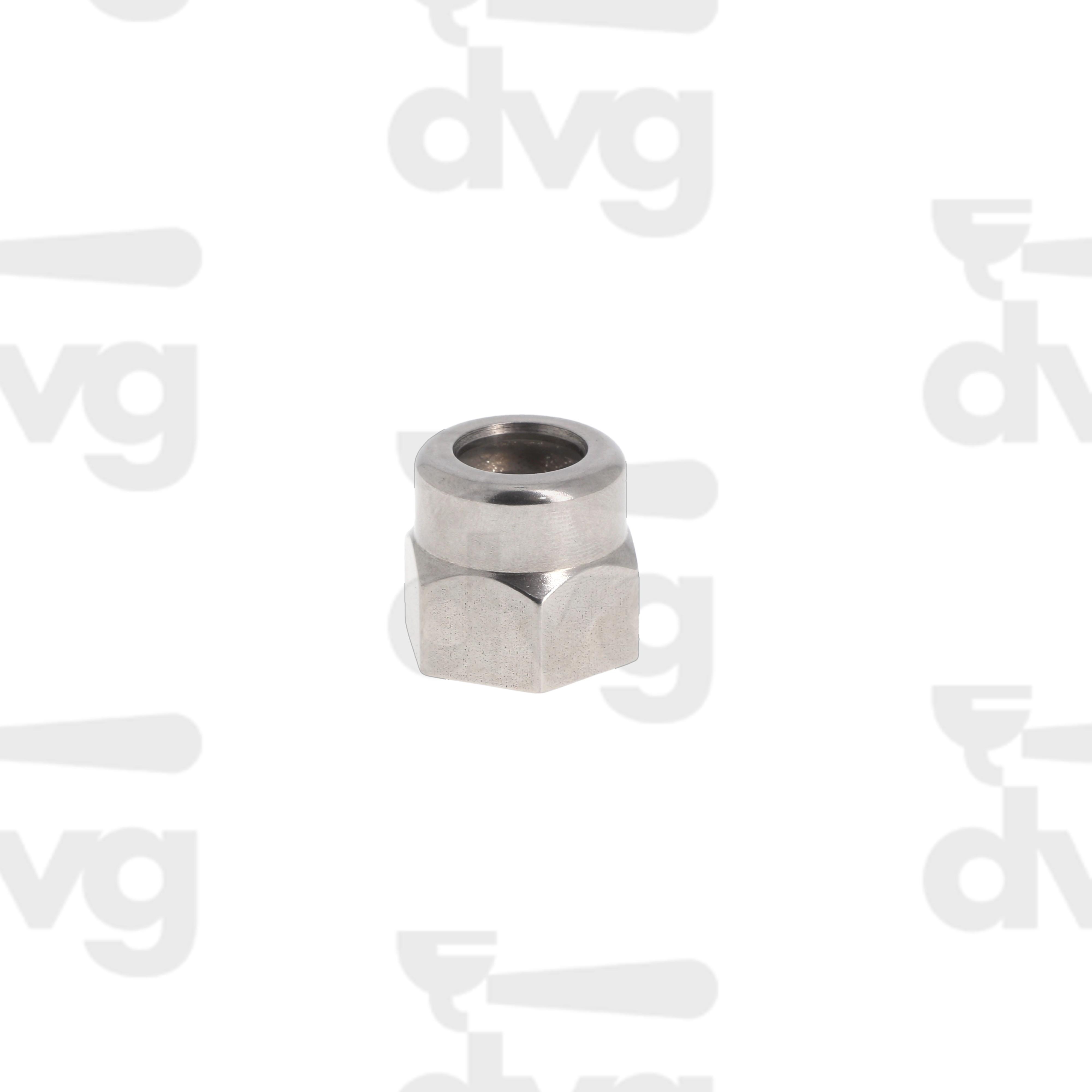 DADO SNODO LANCIA 3/8 INOX HEX 22 D.21 H.9 -AISI 303
