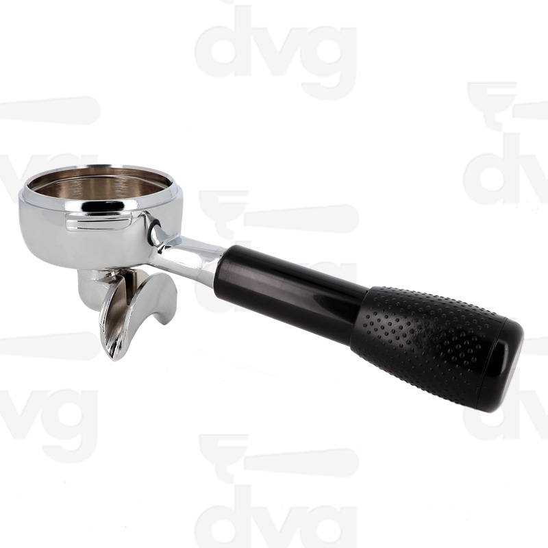 PORTAFILTRO SIMONELLI CON MANOPOLA NERA SENZA FILTRO BECCUCIO 2 TZ APERTO