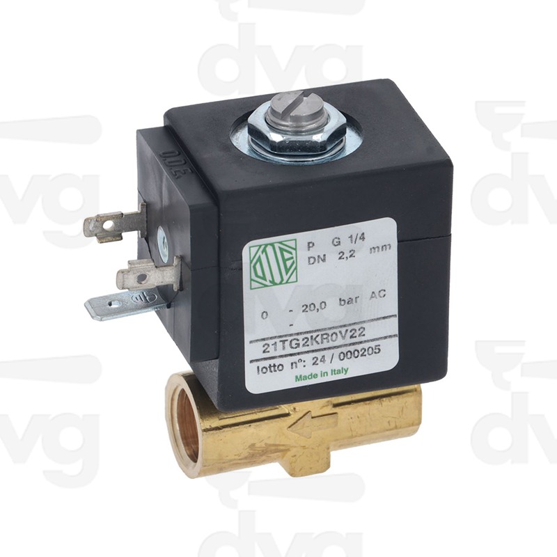 ELETTROVALVOLA NC 2VIE 1/4-1/4 110-120V 60Hz EPDM F2 UL PIEDINO FILETTATO 1XM