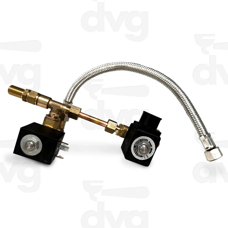 ASSIEME ELETTROVALVOLA ACQUA CALDA + ELETTROVALVOLA MISCELATORE	- AURELIA II ETL/CSA