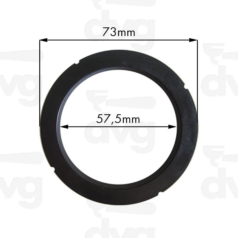 SOTTOCOPPA RANCILIO 73X57,5XH.8MM NBR 85SH FDA CON 4 SPACCHI CON TRATTAMENTO NANOTECH