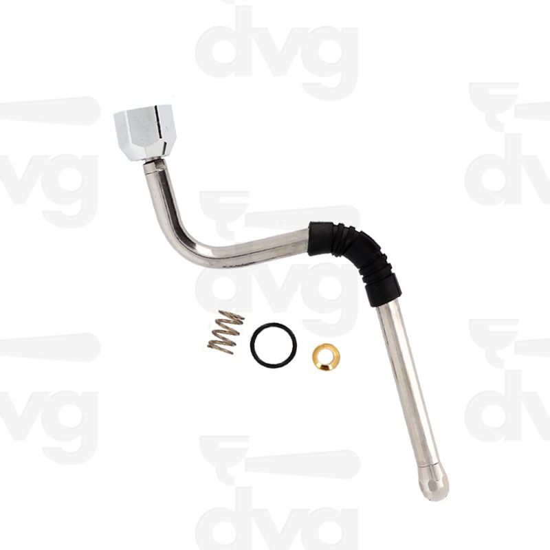 LANCIA VAPORE INOX RANCILIO D.10 CON ASSIEME SNODO, GUAINA, SPRUZZATORE ESAGONALE 3Fx1,2MM FREDDA