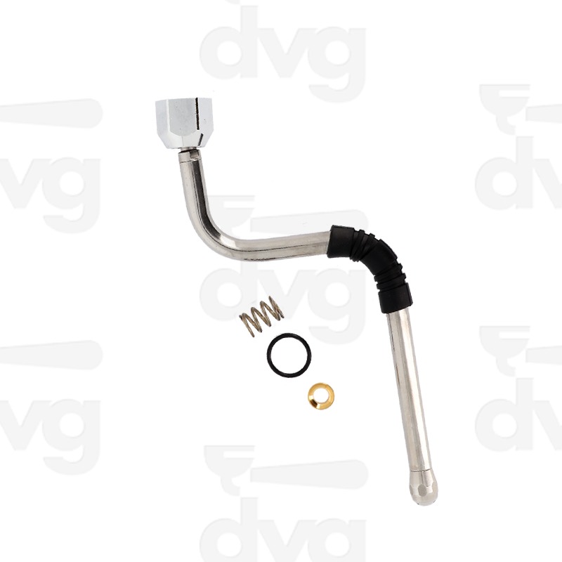 LANCIA VAPORE INOX RANCILIO CON ASSIEME SNODO, GUAINA, SPRUZZATORE ESAGONALE 4Fx1,5MM