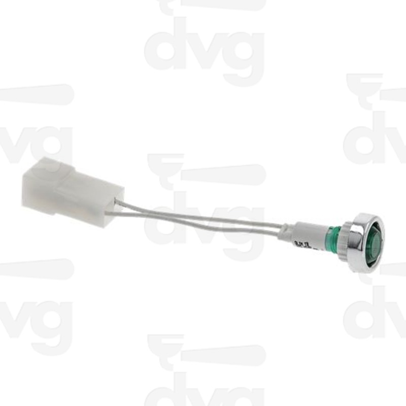 LAMPADA SPIA VERDE LED 115/250V CAVI UL - ROCKET