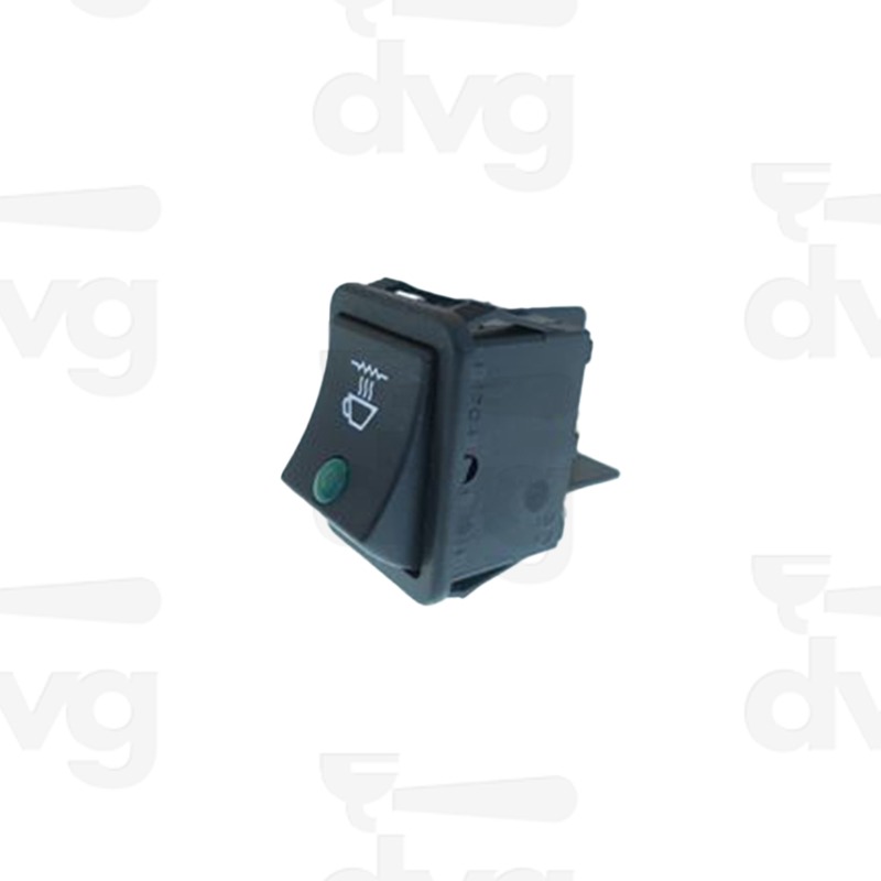 INTERRUTTORE BIPOLARE LED VERDE S.A. TAZZINA 16A 250V