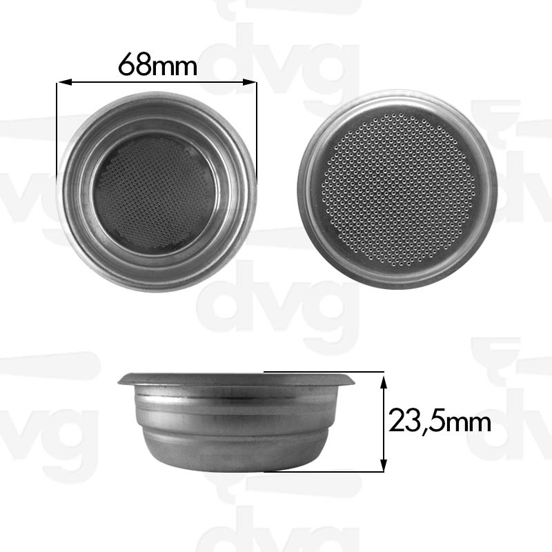 FILTRO UNIC 2TZ 14G. H.23,5 AISI 304