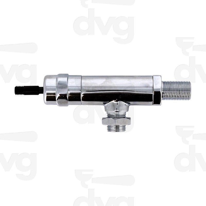 RUBINETTO A LEVA/JOISTICK VAPORE/ACQUA LUNGO 3/8-M8  CON MEZZO DADO 3/8 CROMATO