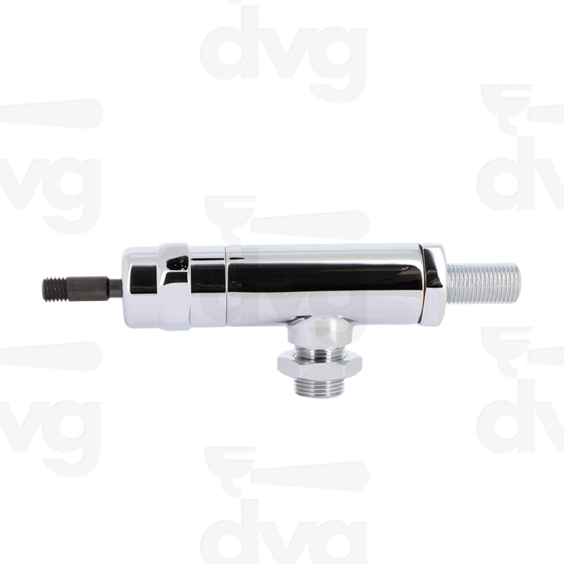 RUBINETTO A LEVA/JOISTICK ACQUA/VAPORE 1/4 M8 CON MEZZO DADO 3/8 CROMATO