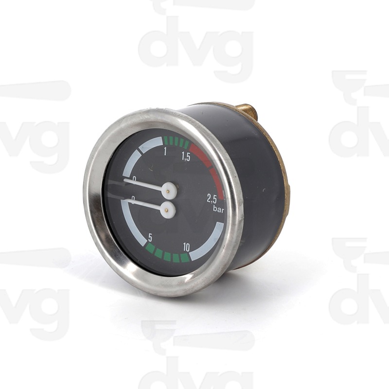 MANOMETRO CALDAIA POMPA D.60 0-2,5 / 0-16BAR 1/8"M PAVONI TV