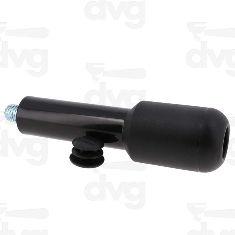 MANOPOLA PORTAFILTRO M12 CON TAPPO NERO - NERA GOFFRATA