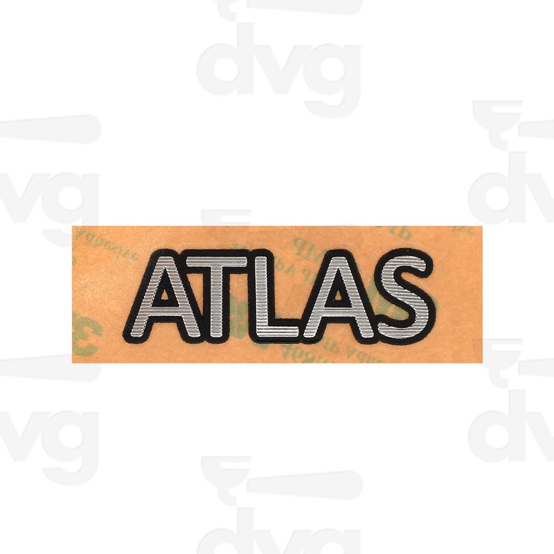 TARGHETTA ADESIVA ATLAS CROMATA TRAFORATA