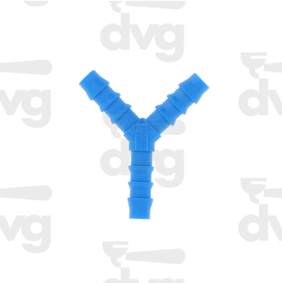 RACCORDO A Y 8-8-8 NYLON BLU