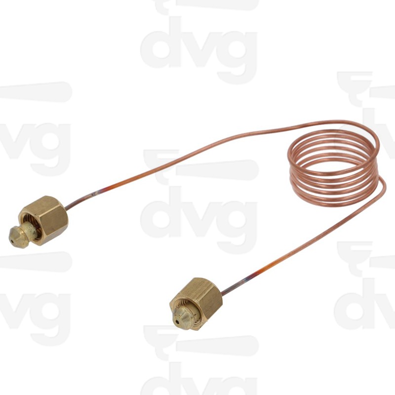 CAPILLARE RAME L.1000 MM SPIRALATO 1/4F 1/4F D.0,9X2X1000 CMA