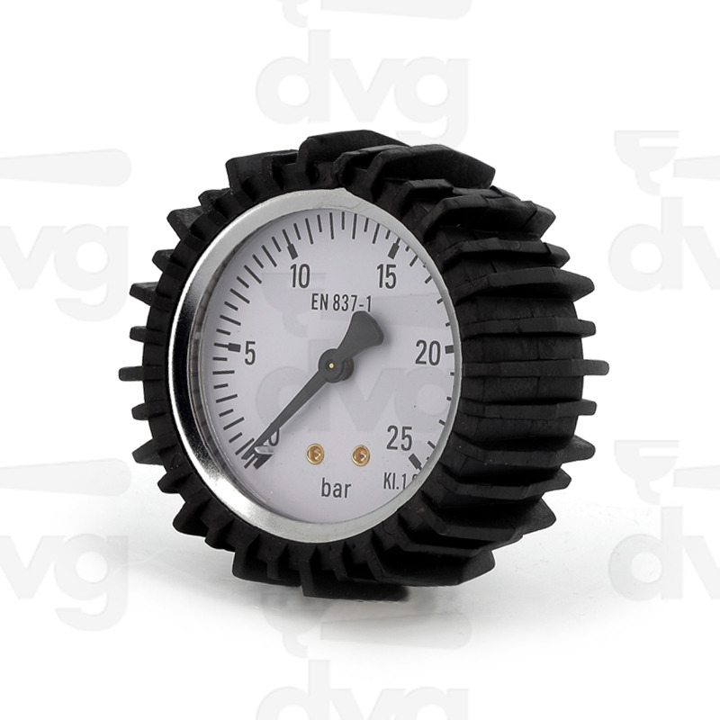 MANOMETRO PROVA PRESSIONE 25BAR 1/8"GAS D.63MM+CUFFIA