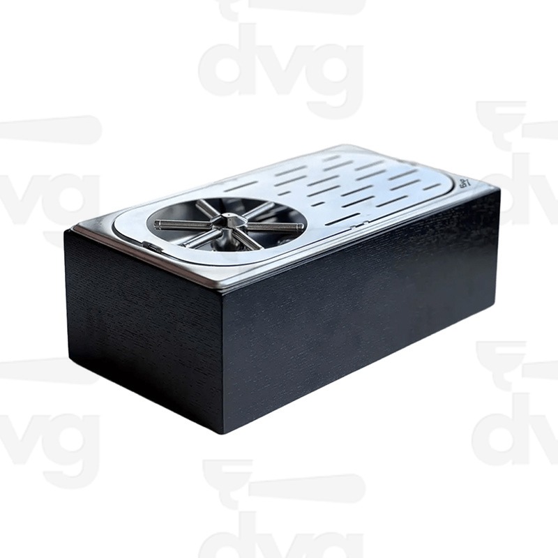 LAVA LATTIERA DA BANCO NERO INOX/LEGNO