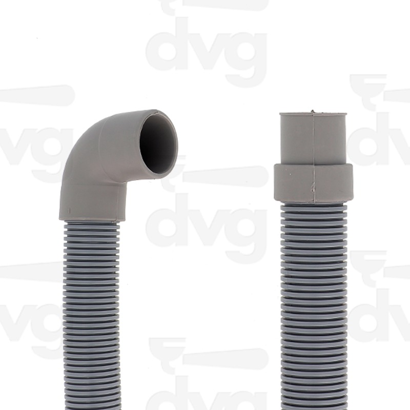 TUBO GRIGIO SCARICO LAVATAZZE CON CURVA D.25MM L.1,5MT