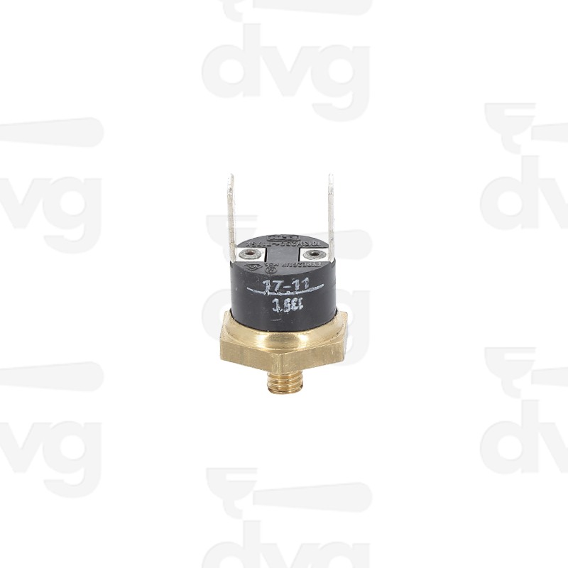 TERMOSTATO 135° RIARMO AUTOMATICO M5x7 FASTON VERTICALE OTTONE