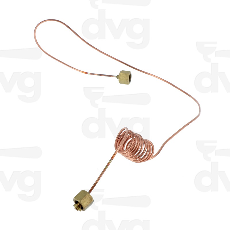 CAPILLARE RAME L.1200MM SPIRALATO 1/8F 1/8F D.0,9X2X1200MM 