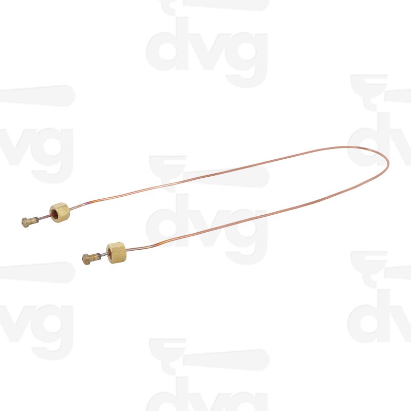 CAPILLARE RAME L.700MM DRITTO 1/8F 1/8F D.0,9X2X700MM BOCCOLA 12X8