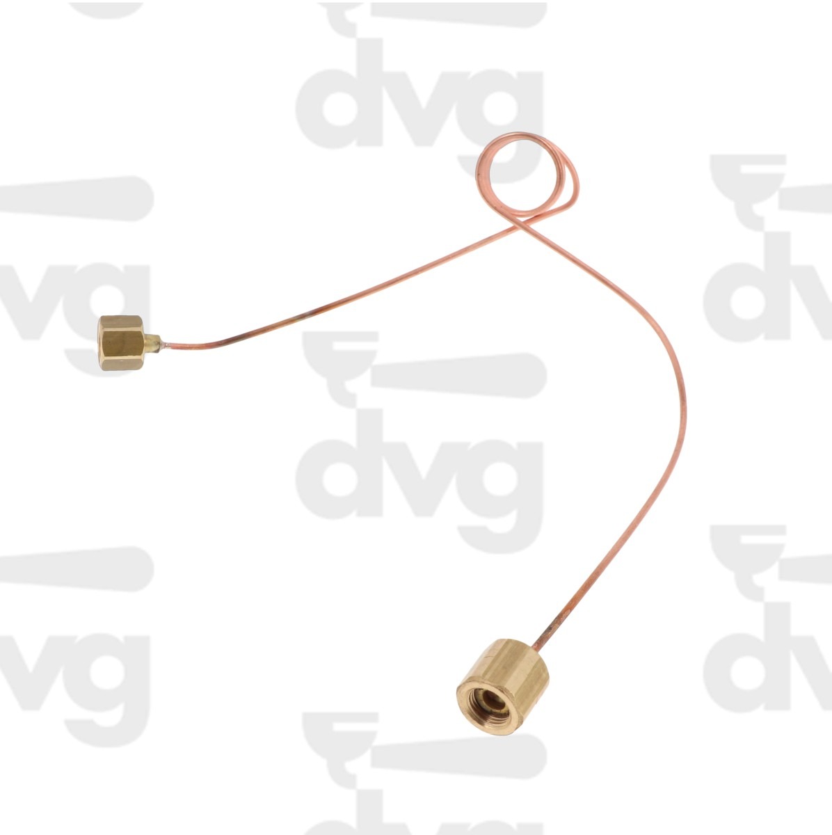 CAPILLARE RAME L.500MM SPIRALATO 1/8F 1/8F D.0,9X2x500MM  