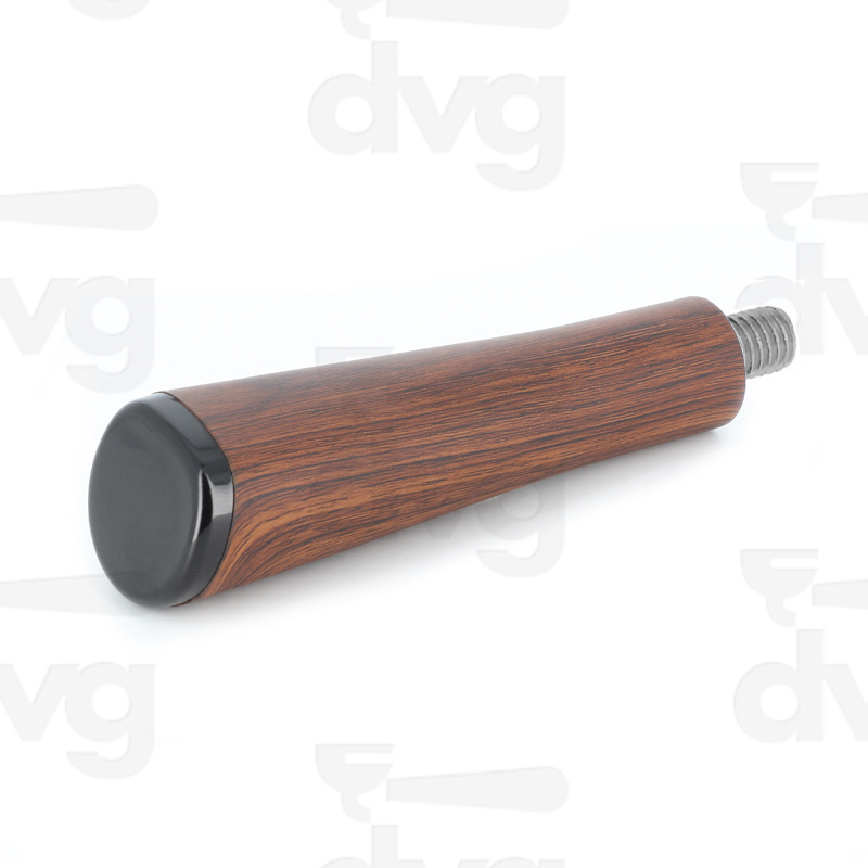 MANOPOLA PORTAFILTRO TOP M12 CUBICATA LEGNO CON TAPPO NERO