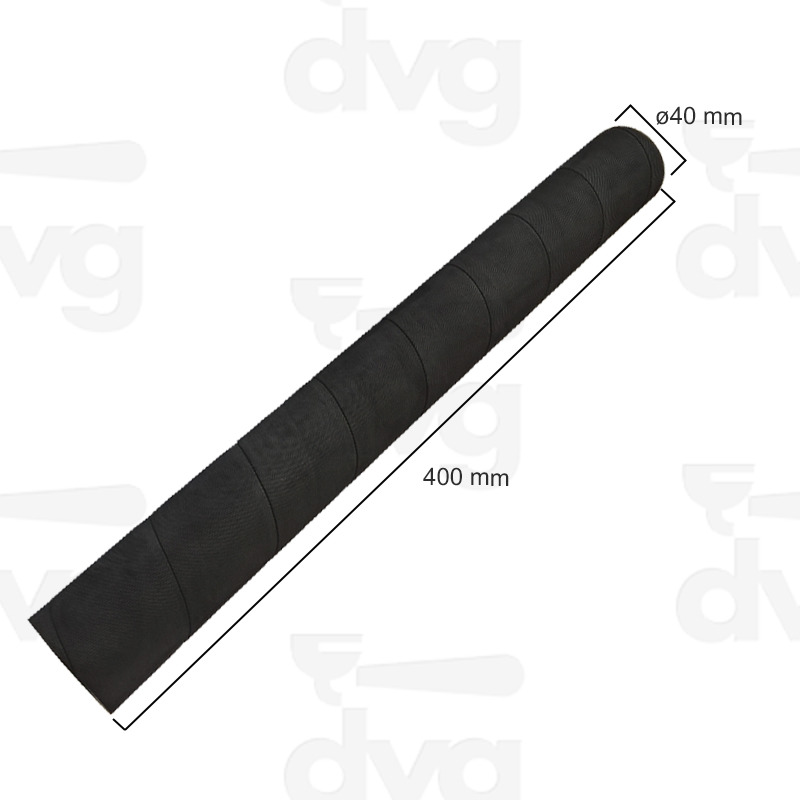BASTONE BATTIFILTRO D.40MM L.400MM LEGNO - GOMMA TELATA