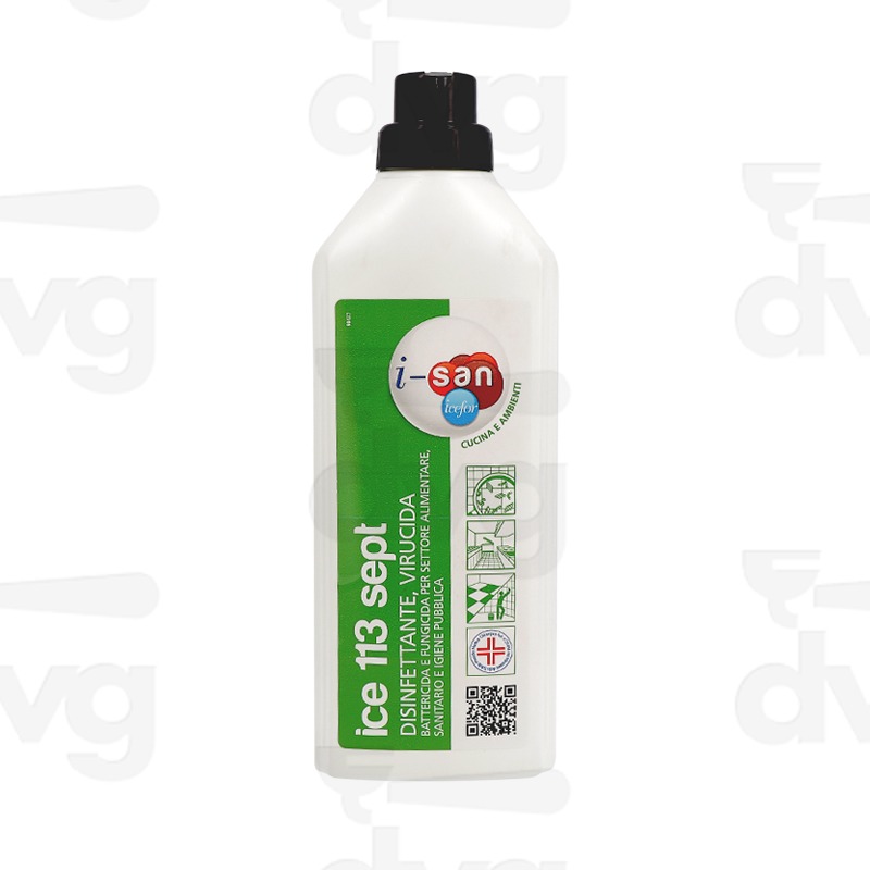 DISINFETTANTE VIRUCIDA DETERGENTE CONCENTRATO ICE 113 SEPT, 1LT - USO PROFESSIONALE