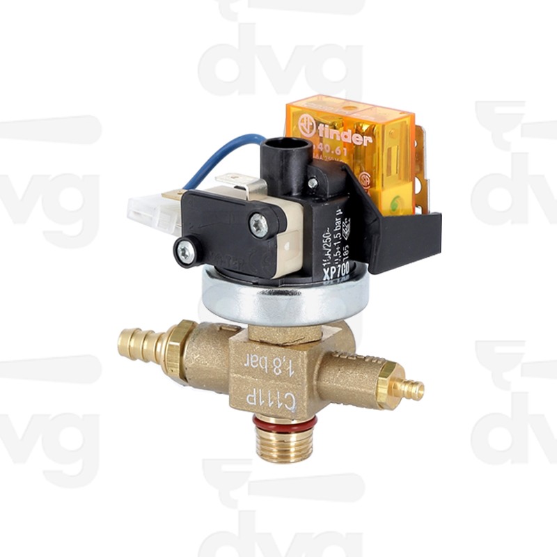 PRESSOSTATO XP700+VALVOLA C111P 1,8BAR TAR 1,2BAR G1/4 230VAC