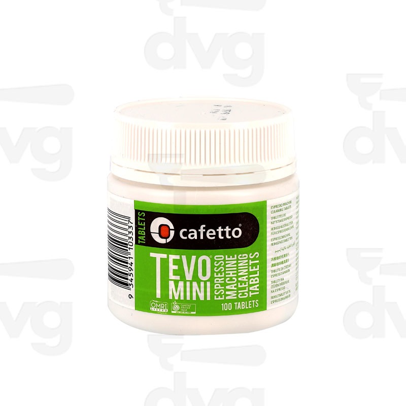 CAFETTO TEVO MINI DETERGENTE GRUPPO 100 PASTIGLIE DA 1,5g -ORGANIC
