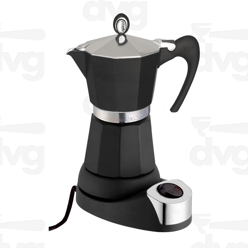 CAFFETTIERA FASHION BLACK 6TZ ON/OFF ELETTRICA
