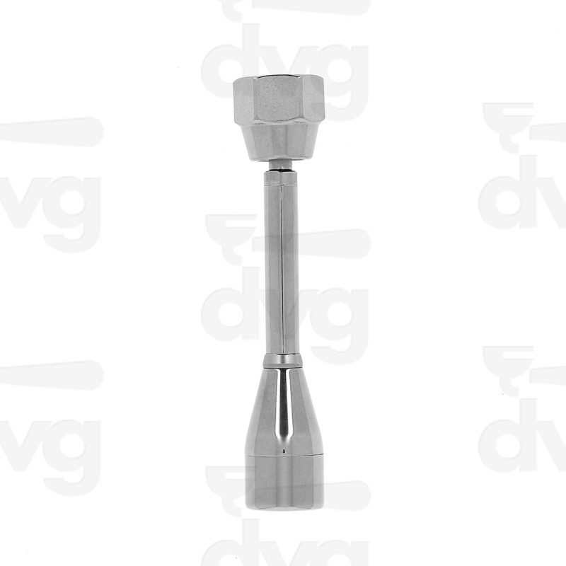 LANCIA ACQUA INOX DRITTA 125MM CON FRANGIACQUA INOX E DADO INOX