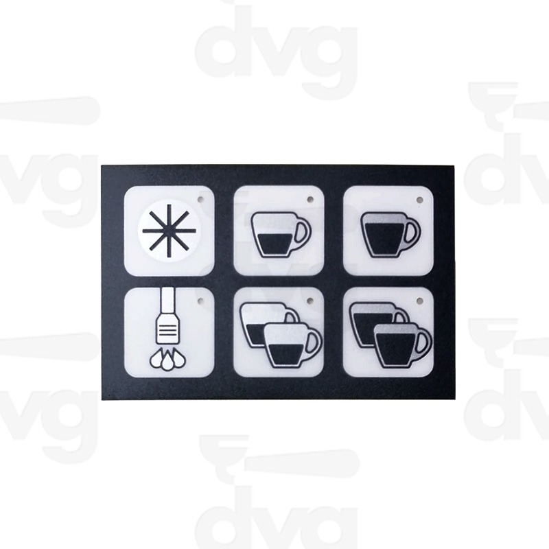 MEMBRANA 6 TASTI 6 LED STD