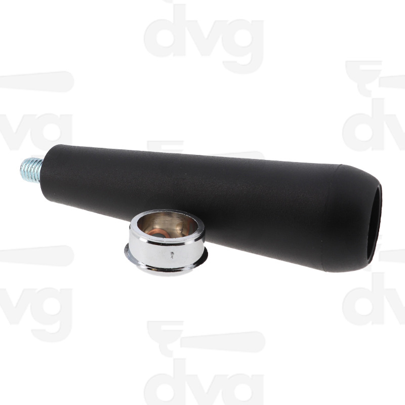 MANOPOLA PORTAFILTRO COMFORT SOFT TOUCH M10 NERA CON TAPPO CROMATO