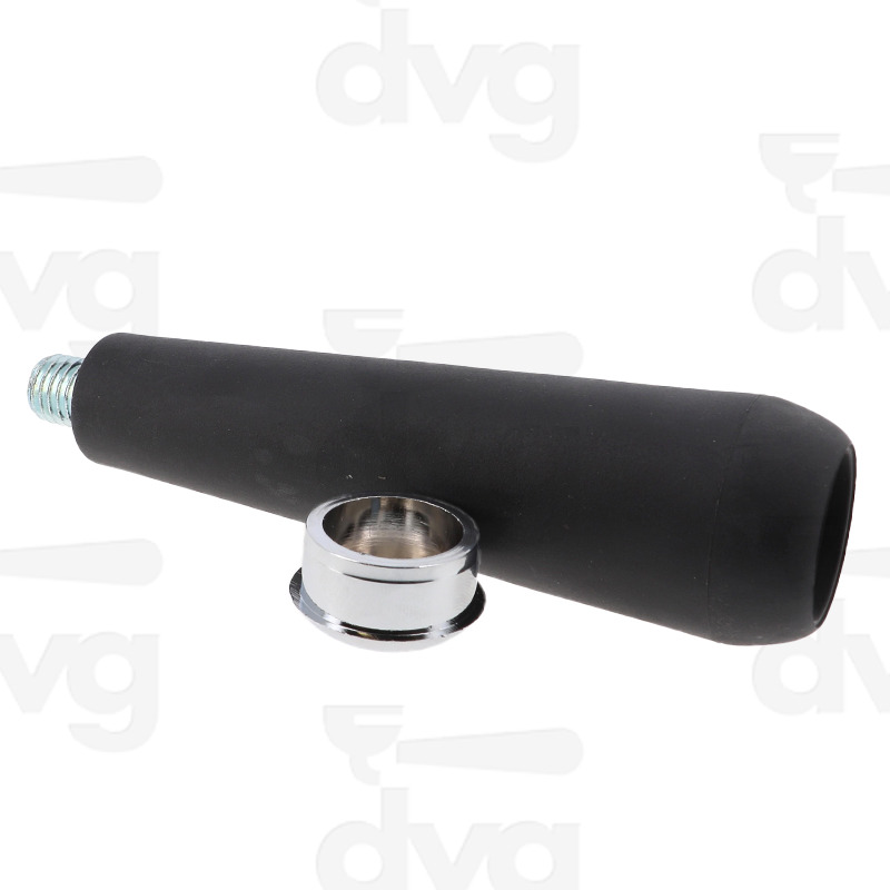 MANOPOLA PORTAFILTRO COMFORT SOFT TOUCH M12 NERA CON TAPPO CROMATO