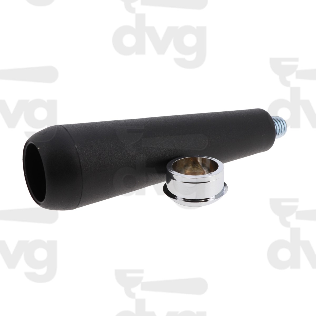 MANOPOLA PORTAFILTRO COMFORT M12 NERA CON TAPPO CROMATO